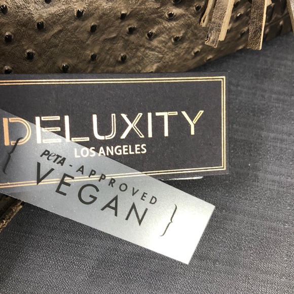 Deluxity Crossbody Purse Bag Brown Vegan Approved - Picture 6 of 8